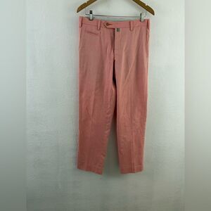 Scott James Foster Flat button fly salmon pants size 32